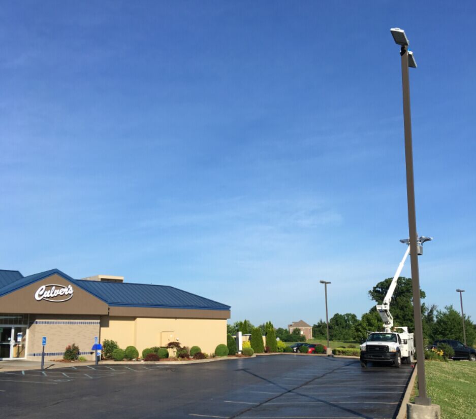 Body sensing led street lights