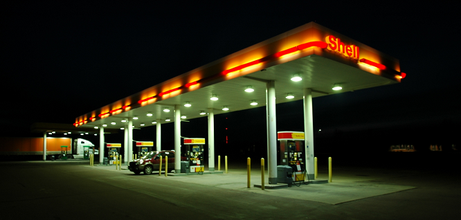 Gas station 120w led ex proof light