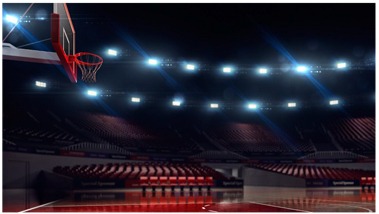Led flood light for basketball