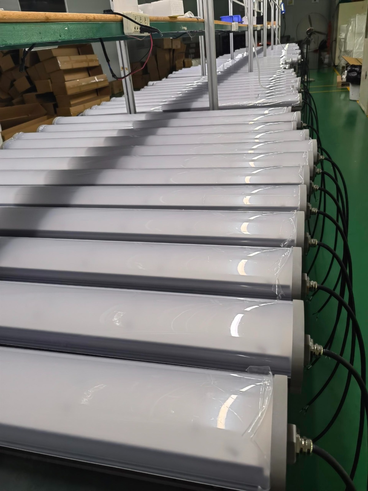 Production line and aging test