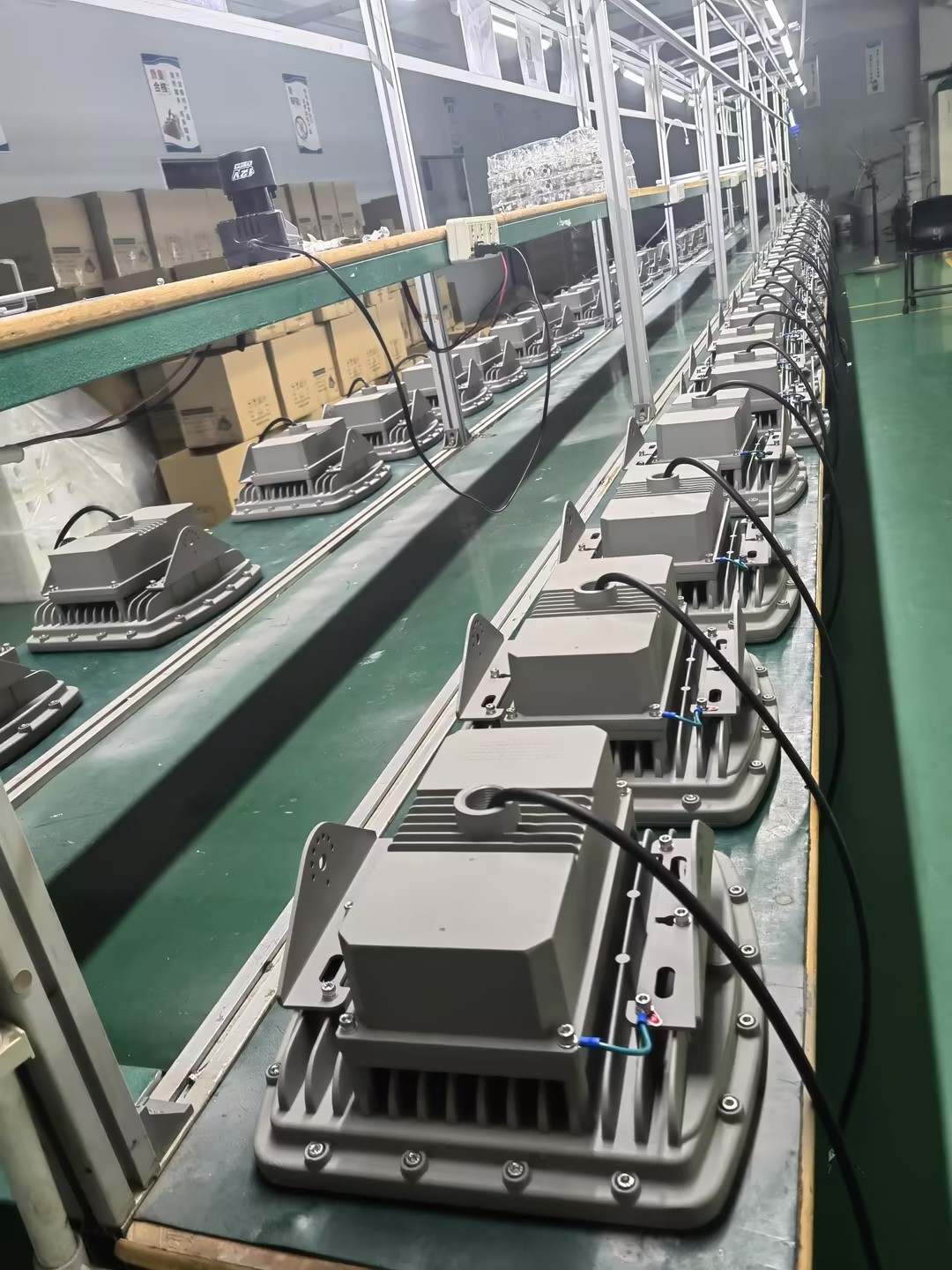 Production line and aging test