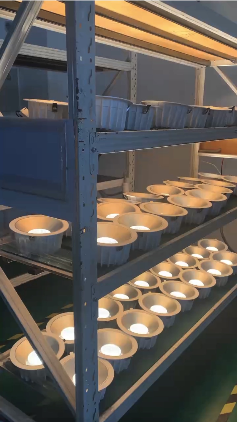 Production line and aging test