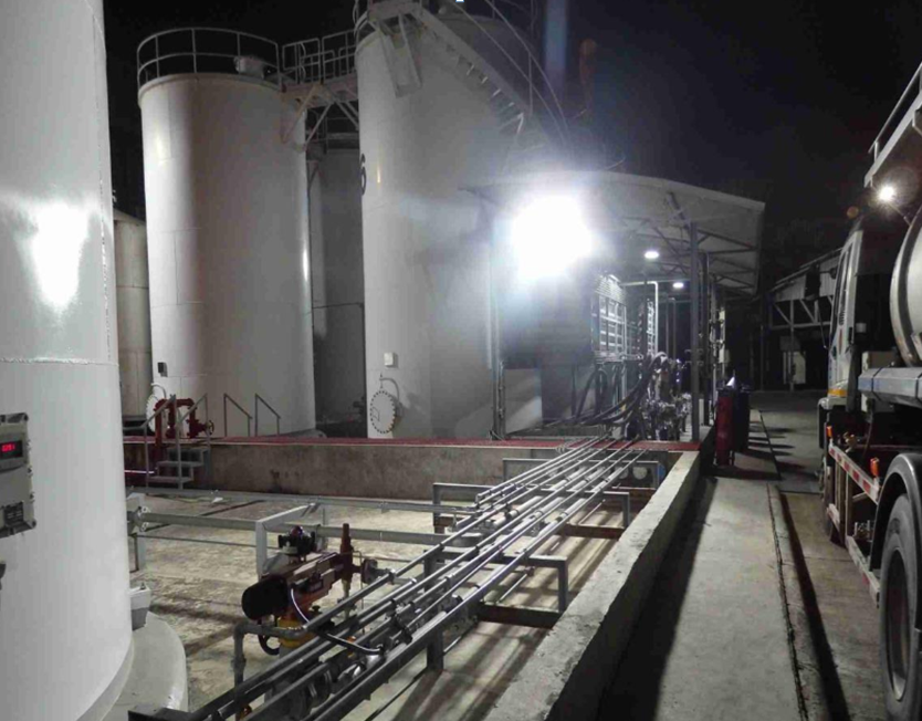 Oil depot