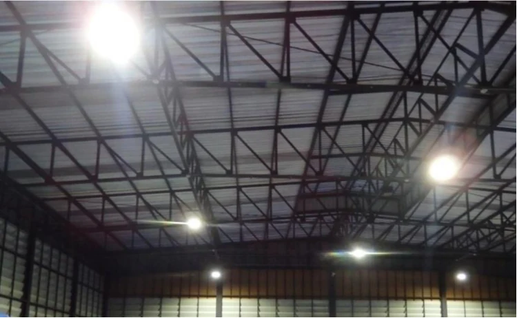 Explosion-proof LED luminaires on a gas and oil tank farm