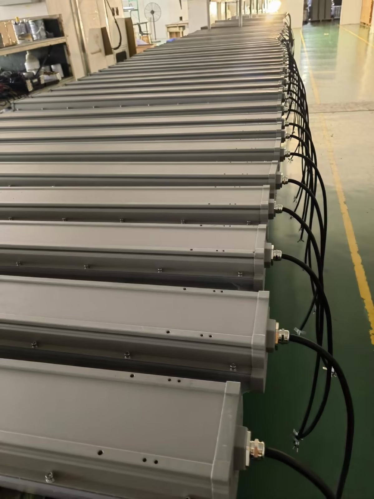 Production line and aging test