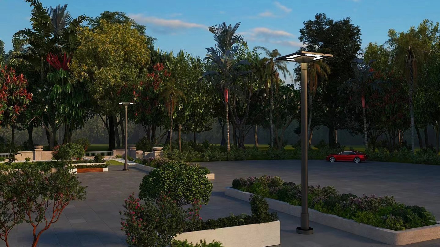 Solar lampara para jardin